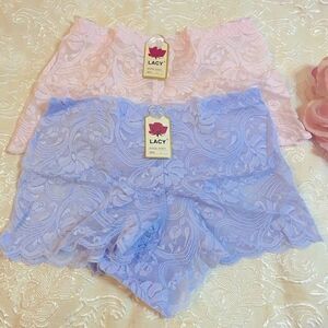 Lacy Boyshorts sexy panties pack of 2 size large